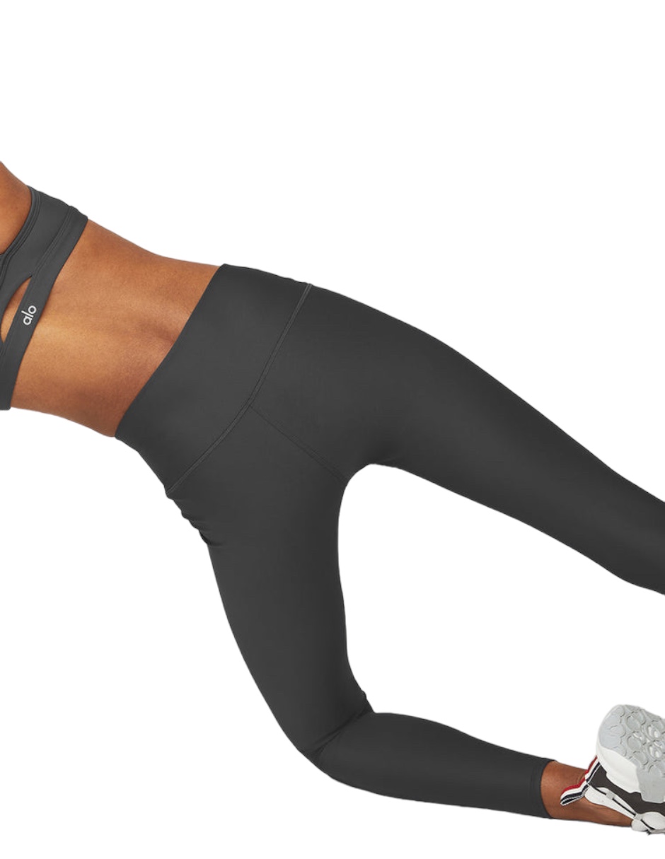 Foto 5 pulgar | Leggings Alo Yoga Airlift de Cintura Alta Gris Oscuro
