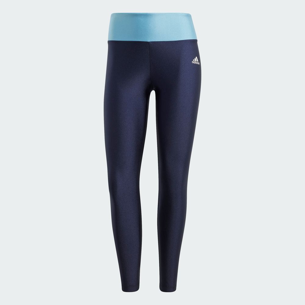 Foto 3 pulgar | Mallas Corte Alto Designed To Move Colorblock Adidas Azules para Mujer
