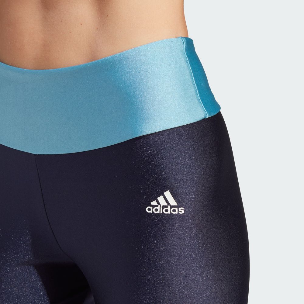 Foto 8 pulgar | Mallas Corte Alto Designed To Move Colorblock Adidas Azules para Mujer