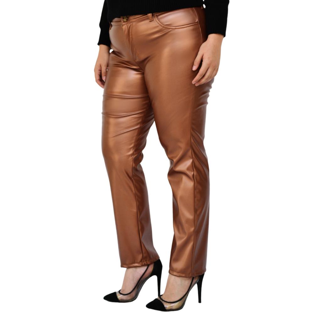 Foto 1 | Pantalón de Vinipiel Roman Fashion 9505 color Café