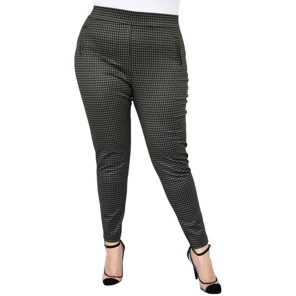 Foto 2 pulgar | Pantalón de Vestir Stretch ROMAN FASHION 1851 color Negro Tallas Extras