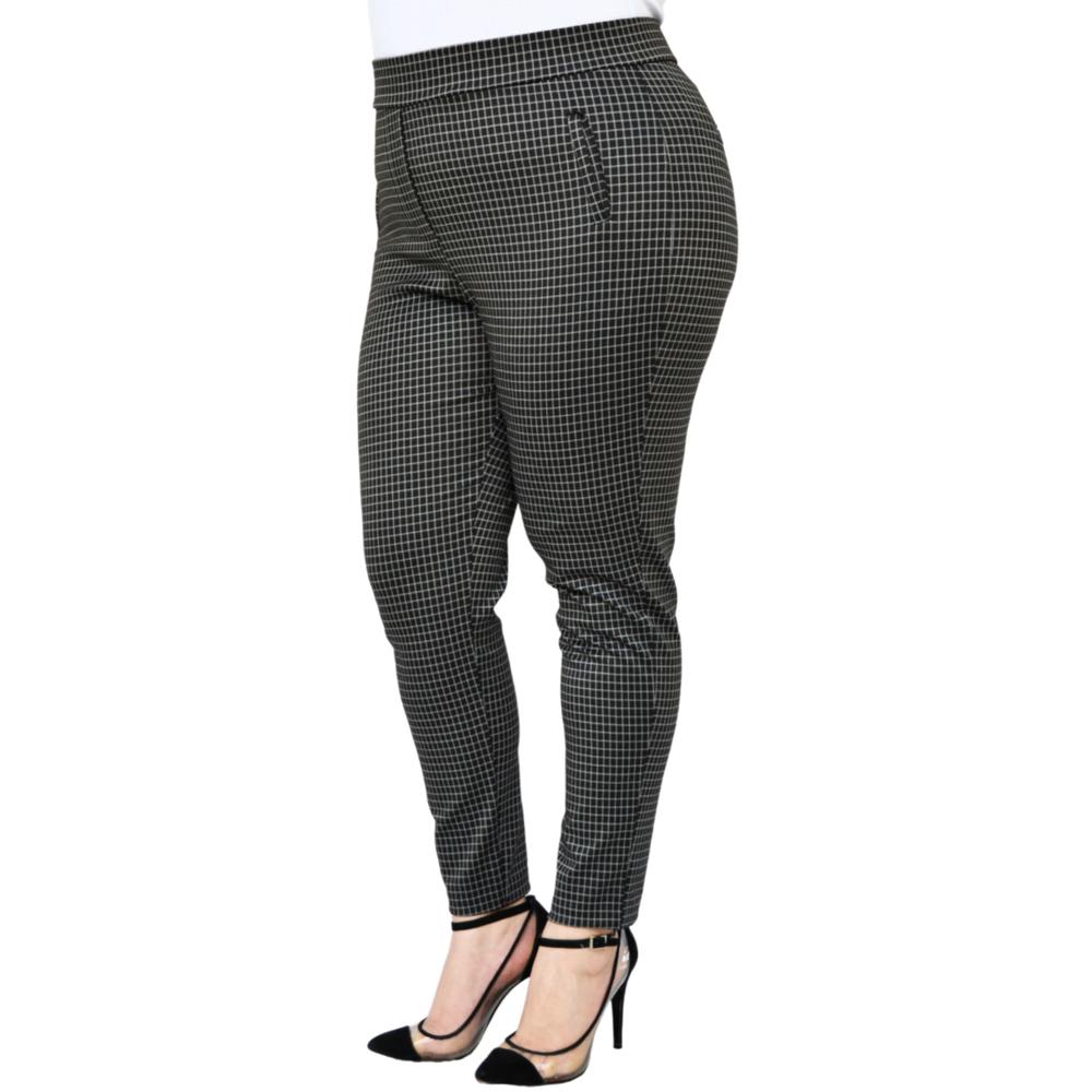 Foto 3 pulgar | Pantalón de Vestir Stretch ROMAN FASHION 1851 color Negro Tallas Extras