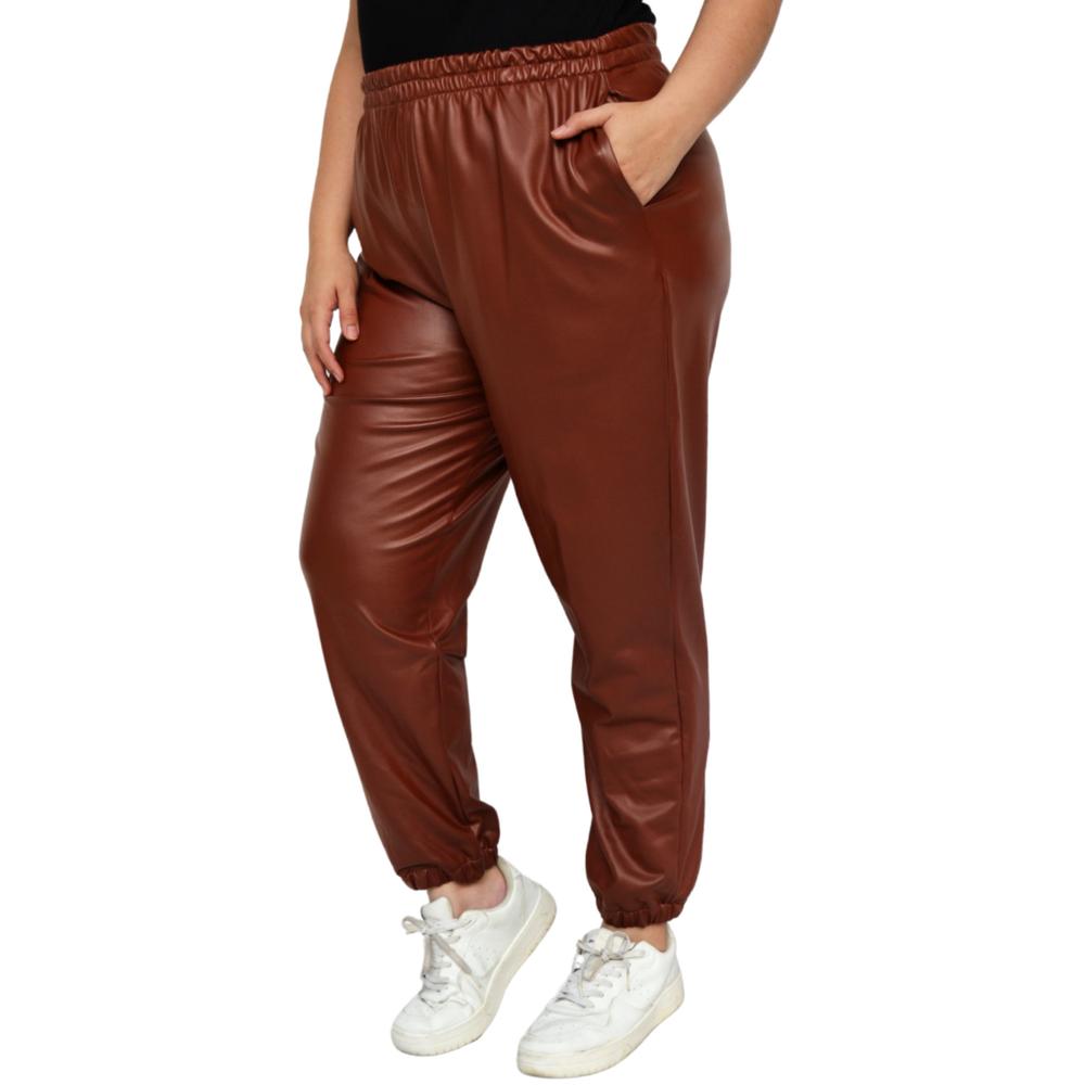 Foto 2 pulgar | Jogger Roman Fashion Tallas Extras 9840 color Marrón