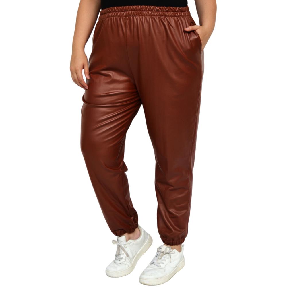 Foto 3 pulgar | Jogger Roman Fashion Tallas Extras 9840 color Marrón