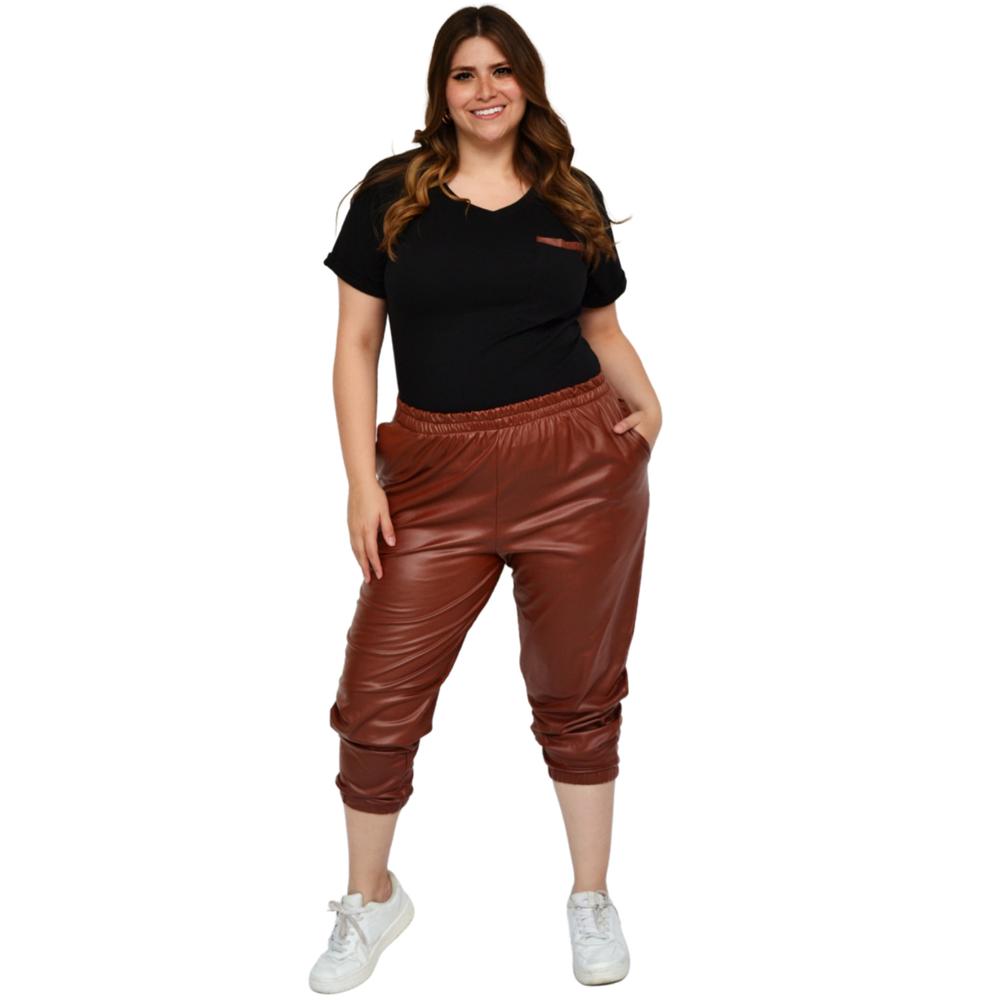 Foto 7 pulgar | Jogger Roman Fashion Tallas Extras 9840 color Marrón