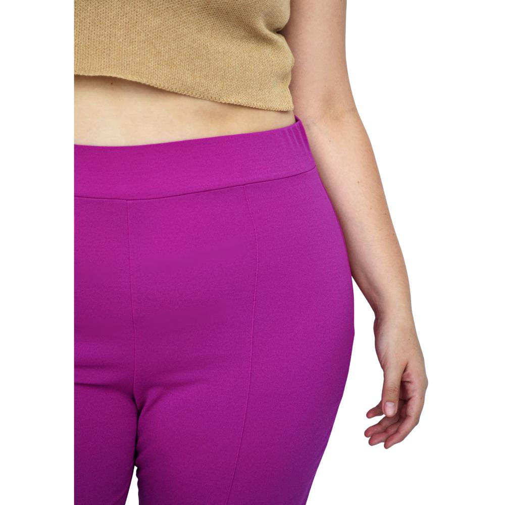 Foto 5 pulgar | Pantalón Pierna Ancha ROMAN FASHION 2203 color Rosa Tallas Extras