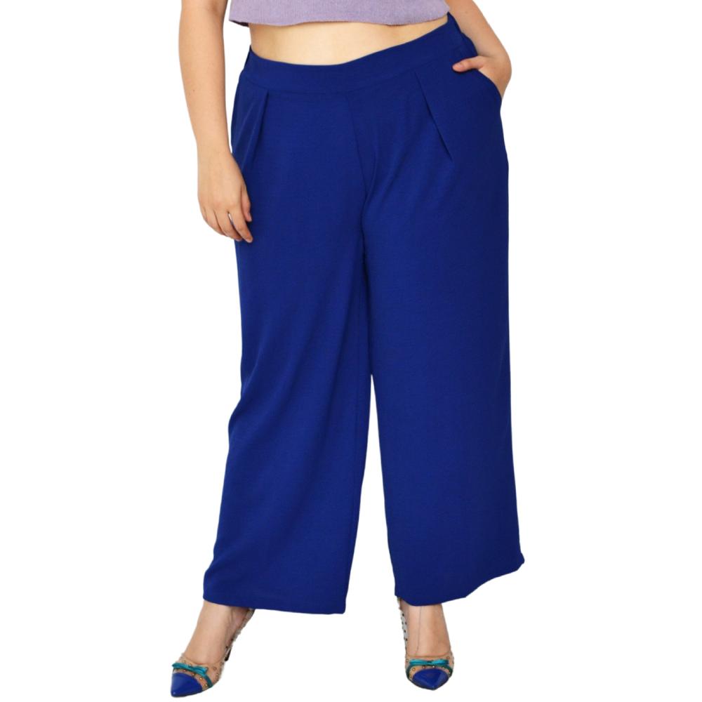 Foto 2 pulgar | Pantalón Pierna Amplia Roman Fashion color Azul
