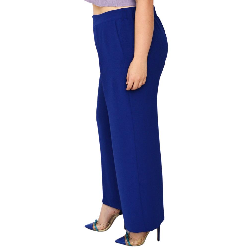Foto 2 | Pantalón Pierna Amplia Roman Fashion color Azul