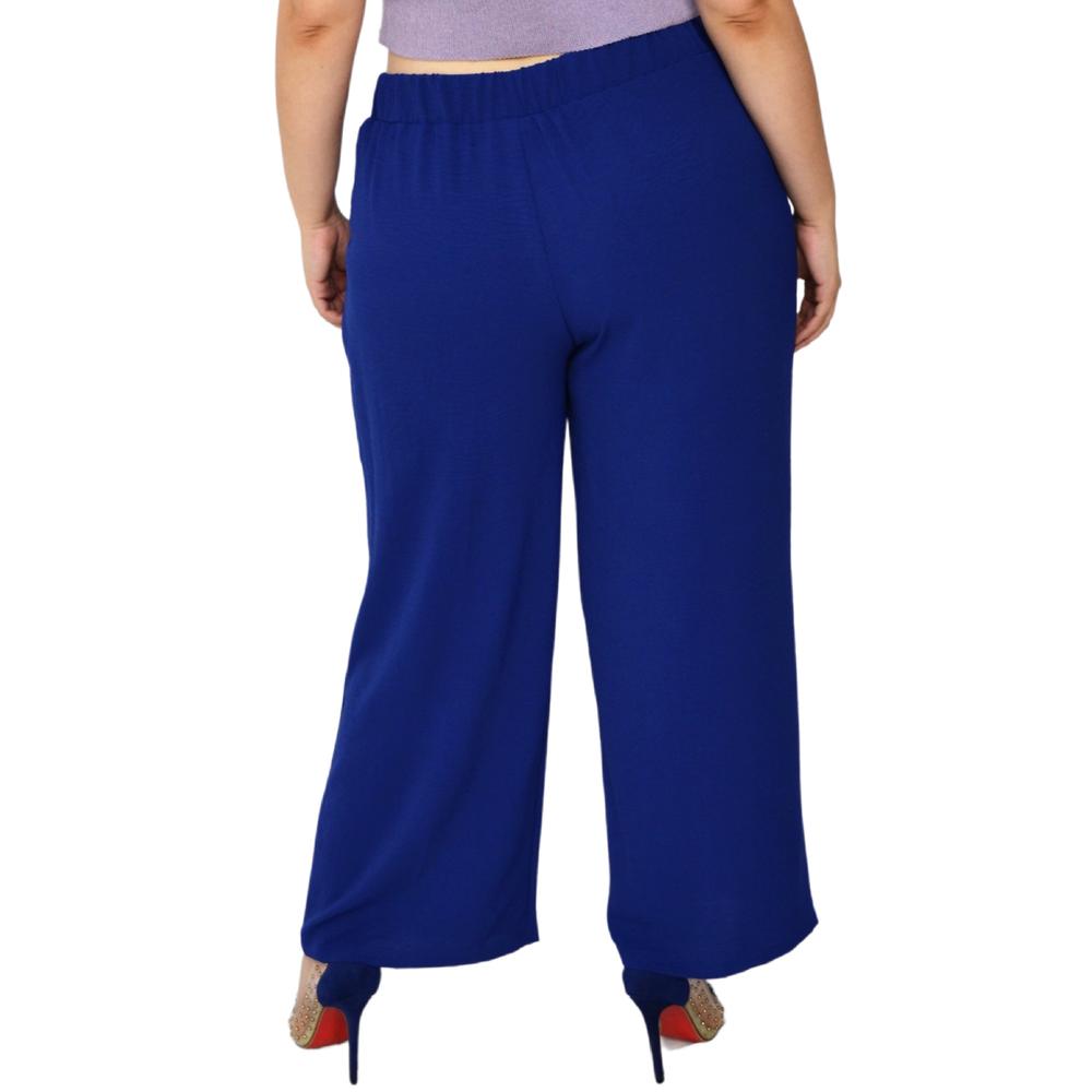 Foto 4 pulgar | Pantalón Pierna Amplia Roman Fashion color Azul