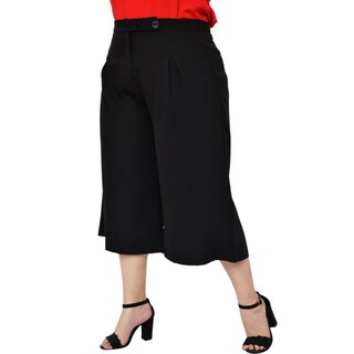 Foto 2 | Capri de Pierna Ancha Roman Fashion 7172 color Negro