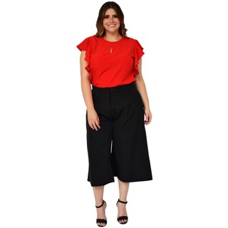 Foto 6 | Capri de Pierna Ancha Roman Fashion 7172 color Negro