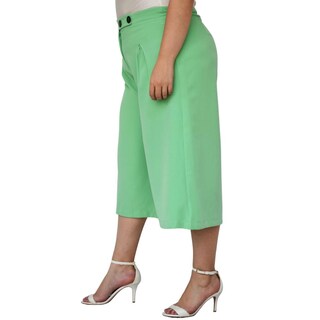 Foto 3 | Capri de Pierna Ancha Roman Fashion 7172 color Verde