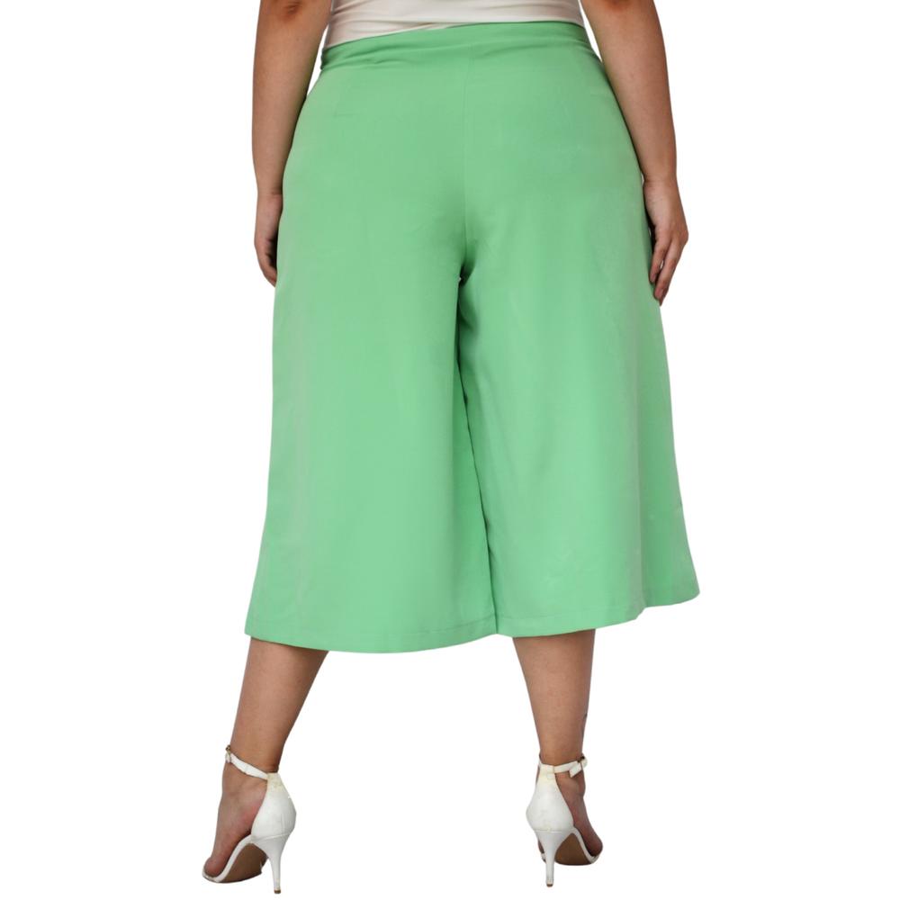 Foto 5 pulgar | Capri de Pierna Ancha Roman Fashion 7172 color Verde