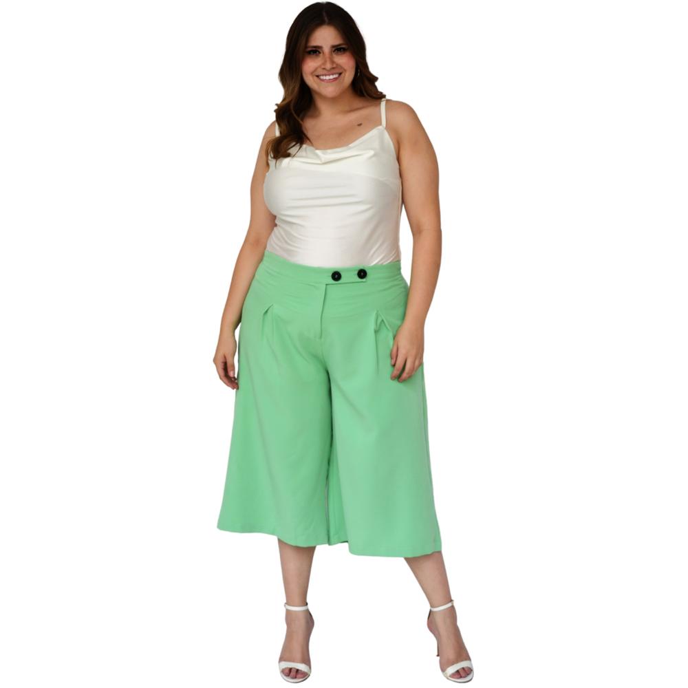 Foto 6 | Capri de Pierna Ancha Roman Fashion 7172 color Verde