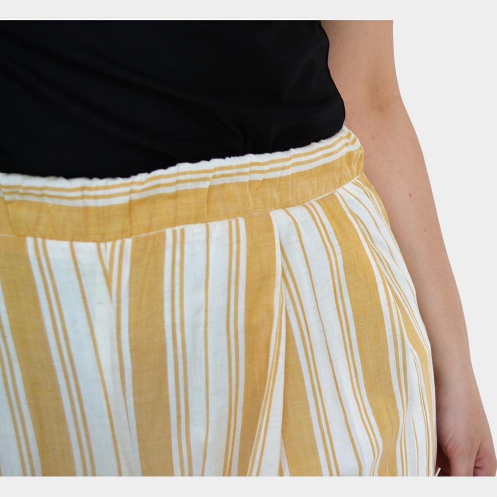 Foto 5 pulgar | Pantalón Pierna Amplia ROMAN FASHION 7164 color Amarillo en Talla Extra