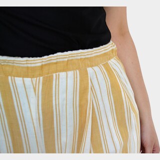 Foto 4 | Pantalón Pierna Amplia ROMAN FASHION 7164 color Amarillo en Talla Extra