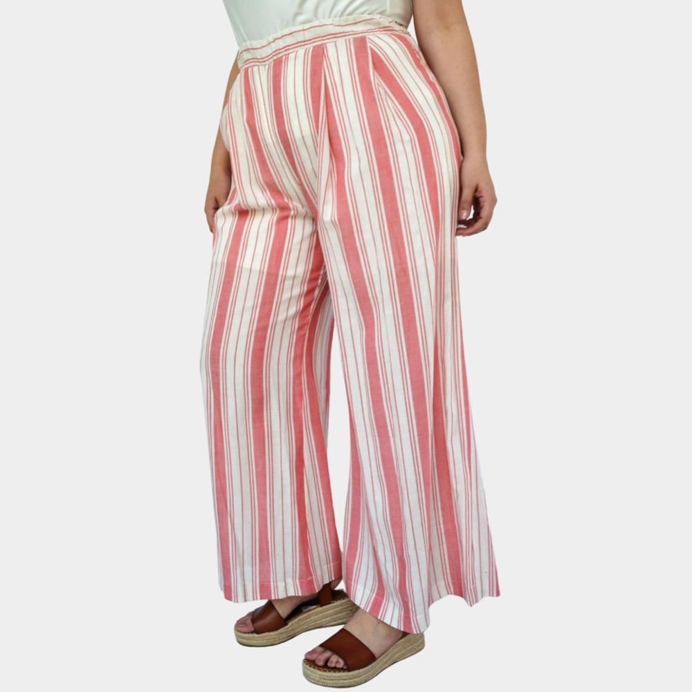 Foto 3 pulgar | Pantalón Pierna Amplia ROMAN FASHION 7164 color Rosa en Talla Extra
