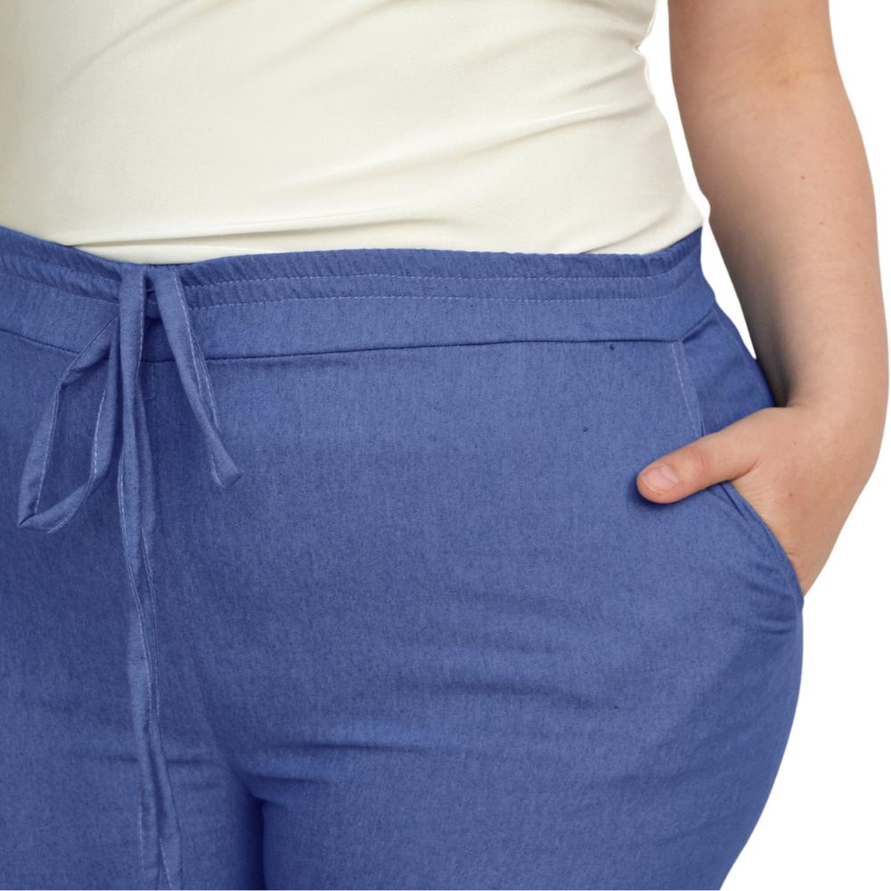 Foto 5 pulgar | Pantalón Casual Roman Fashion Tallas Extra color Azul