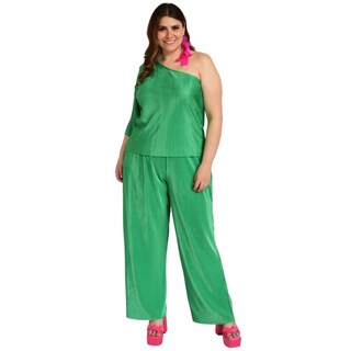 Foto 6 | Conjunto Plisado Roman Fashion Verde para Mujer
