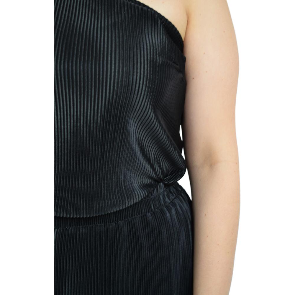 Foto 7 pulgar | Conjunto Plisado Roman Fashion color Negro para Mujer