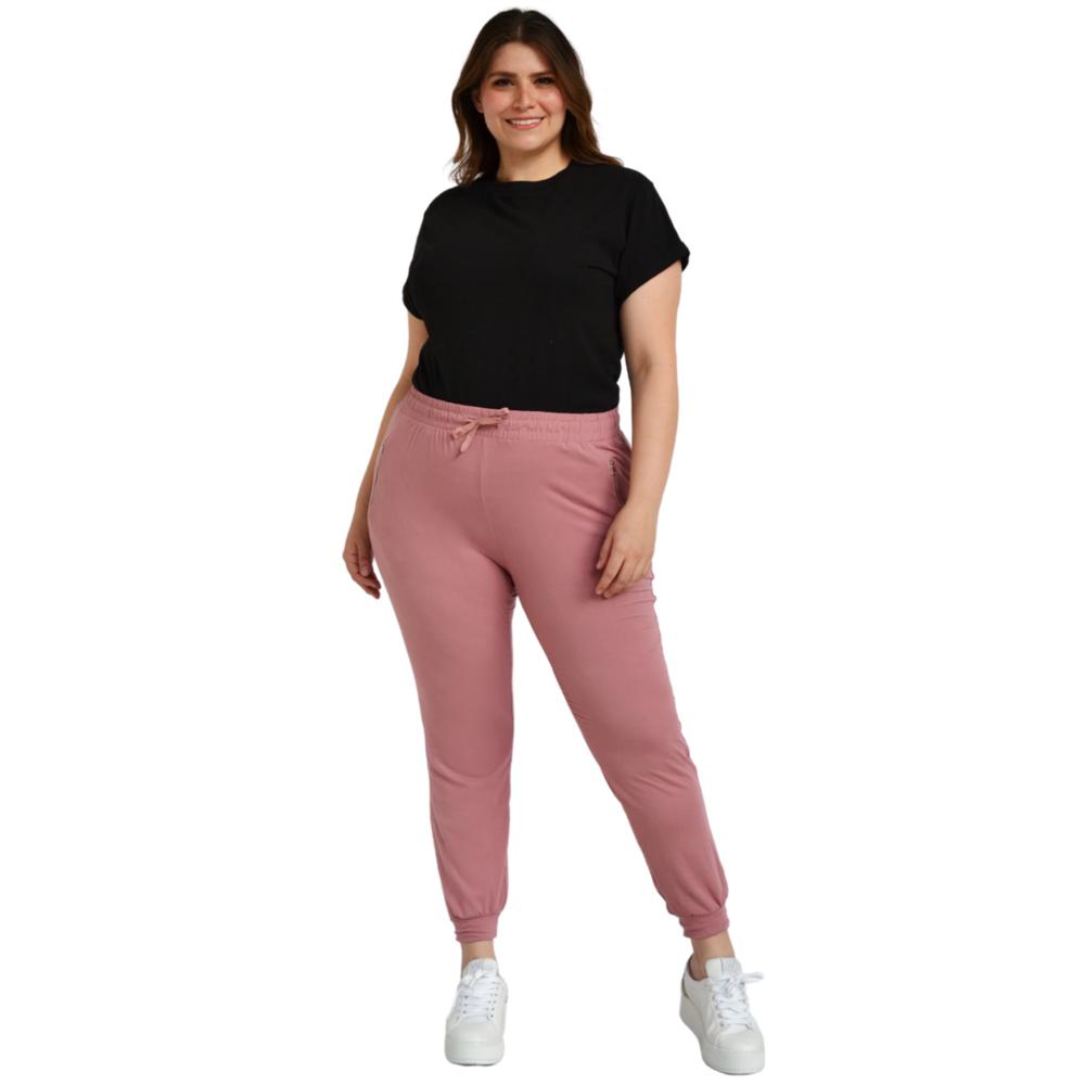 Foto 7 pulgar | Pantalón Jogger Roman Fashion/tallas Extras, 6000 (mauve) Rosa
