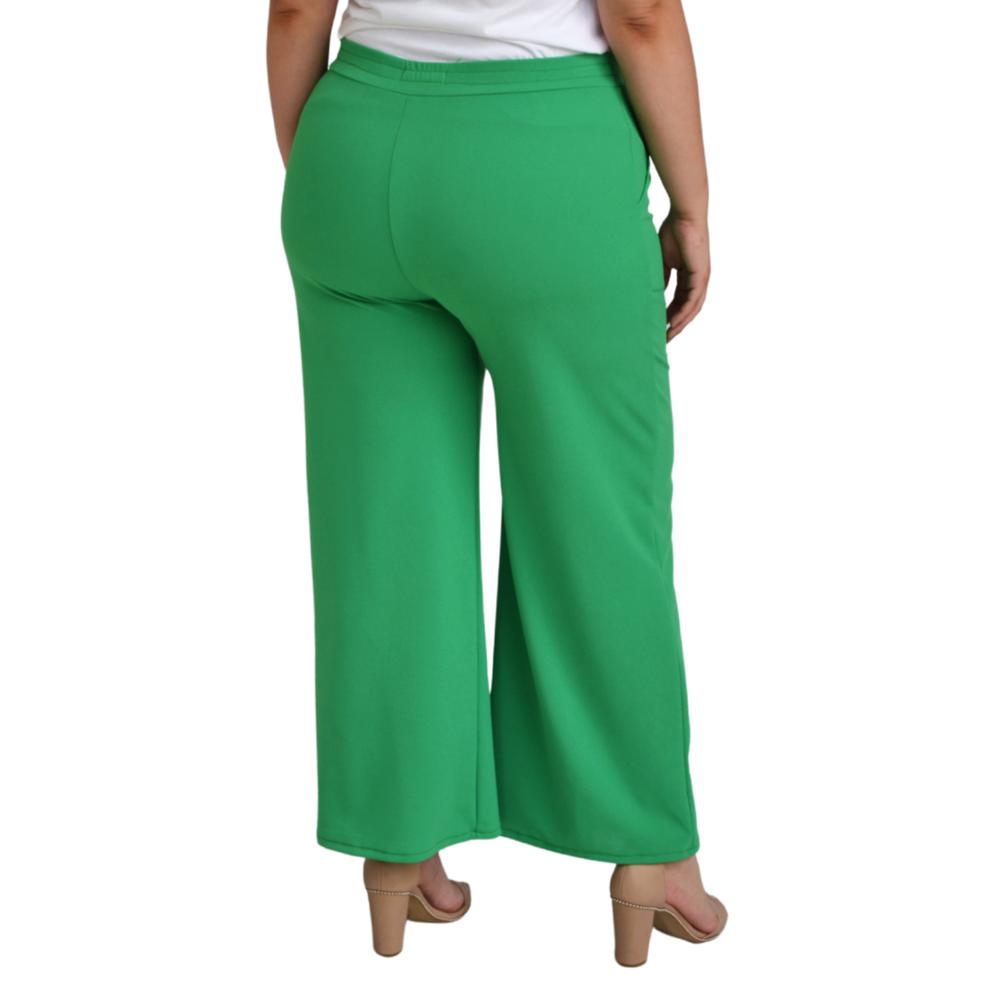 Foto 4 pulgar | Pantalón Pierna Amplia Roman Fashion P-GR-7046-VERDE color Verde