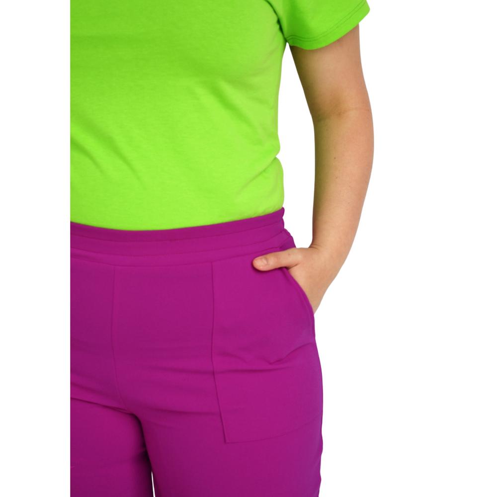 Foto 5 pulgar | Pantalón Pierna Amplia Roman Fashion P-GR-7046-MAGENTA color Rosa