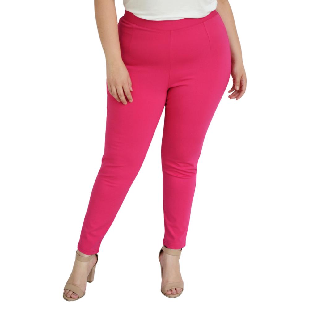 Foto 2 pulgar | Pantalón tipo Legging Roman Fashion color Rosa para Mujer