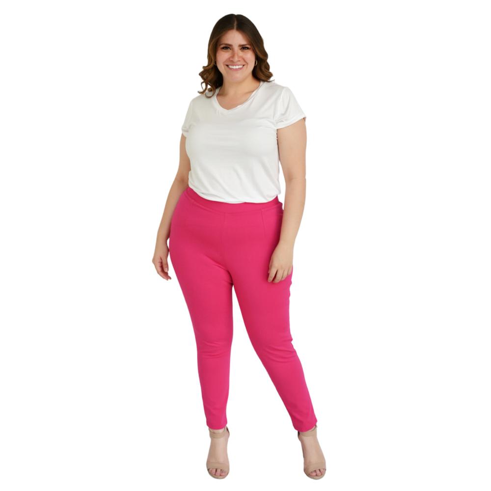 Foto 6 pulgar | Pantalón tipo Legging Roman Fashion color Rosa para Mujer