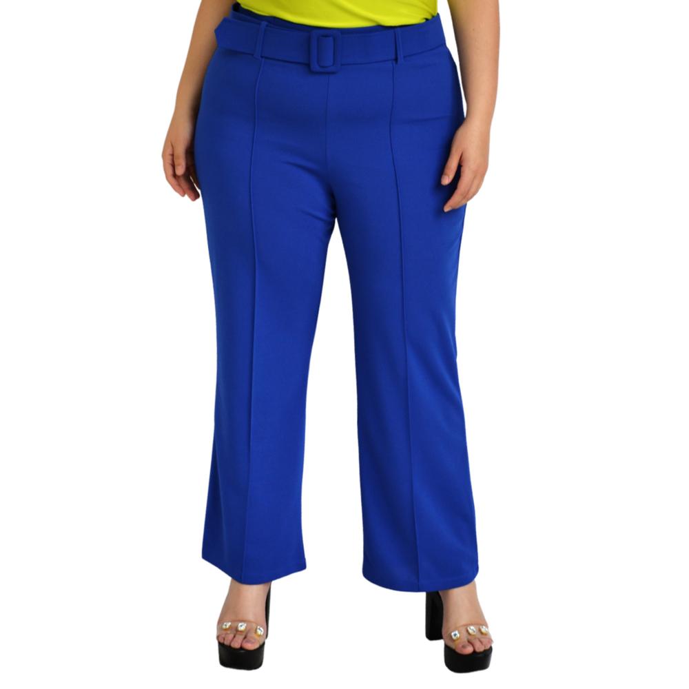 Foto 2 pulgar | Pantalón de Vestir con Cinto Forrado Roman Fashion P-JC-2301-REY color Azul