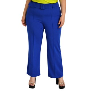 Foto 1 | Pantalón de Vestir con Cinto Forrado Roman Fashion P-JC-2301-REY color Azul