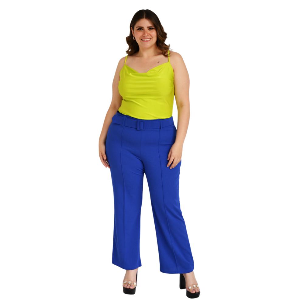 Foto 6 pulgar | Pantalón de Vestir con Cinto Forrado Roman Fashion P-JC-2301-REY color Azul