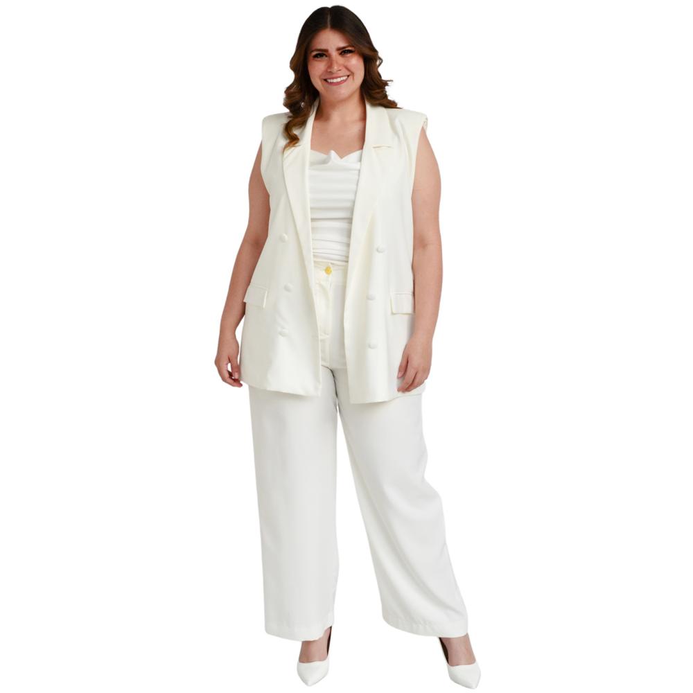 Foto 2 pulgar | Conjunto de Vestir Roman Fashion Tallas Extras 1030 color Blanco
