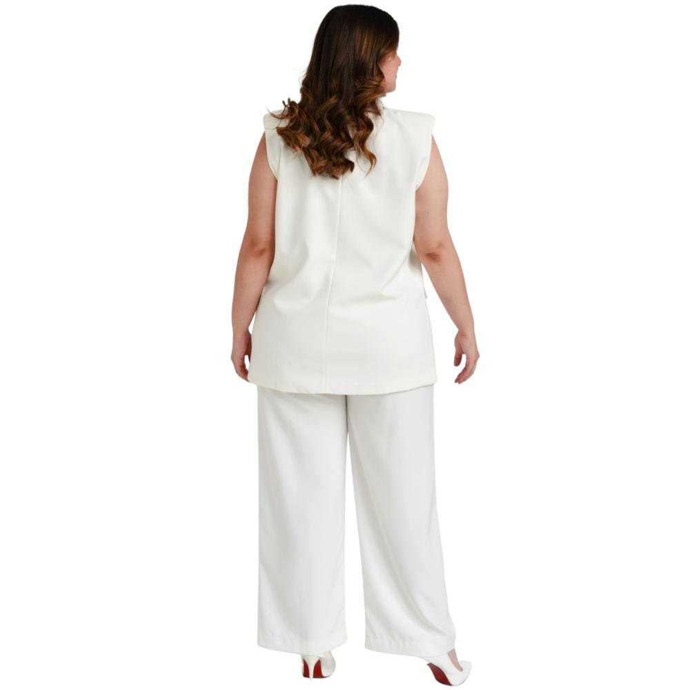 Foto 4 pulgar | Conjunto de Vestir Roman Fashion Tallas Extras 1030 color Blanco