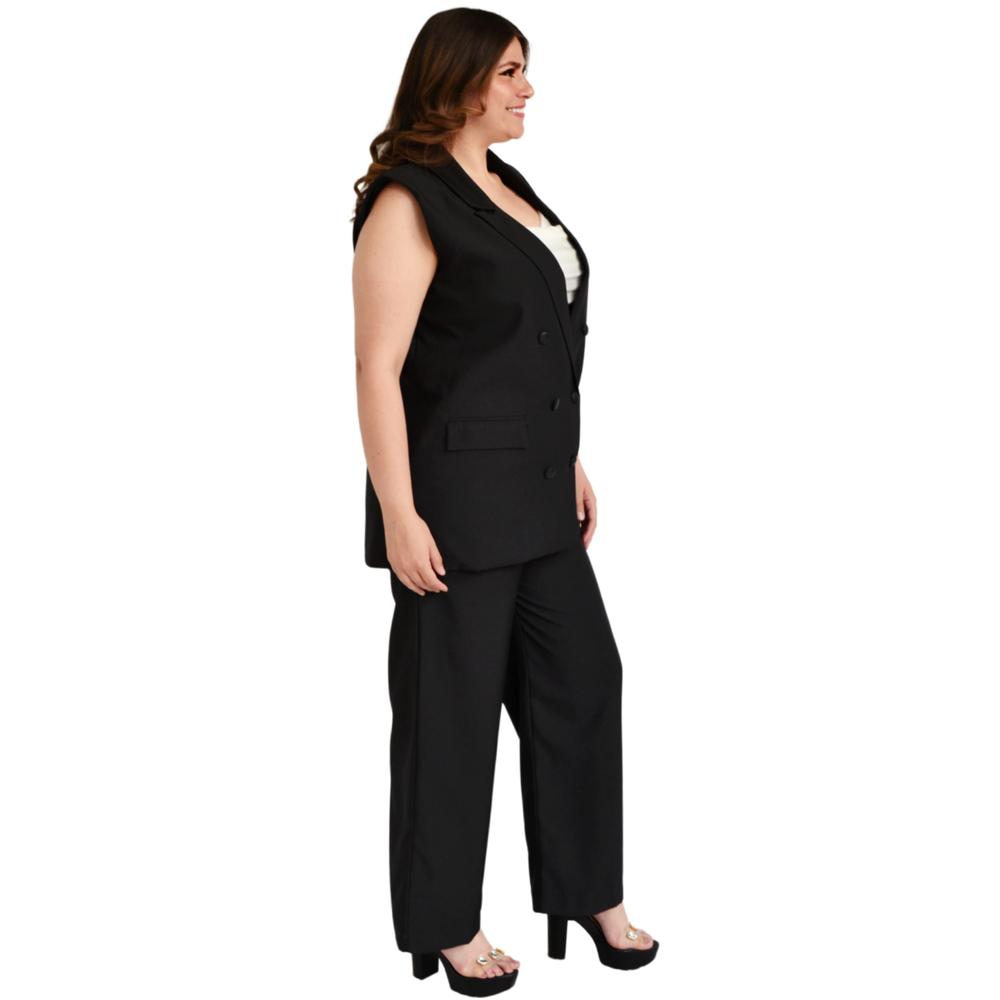 Foto 2 | Conjunto de Vestir Roman Fashion Tallas Extras 1030 color Negro