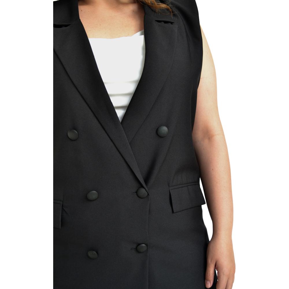 Foto 4 | Conjunto de Vestir Roman Fashion Tallas Extras 1030 color Negro