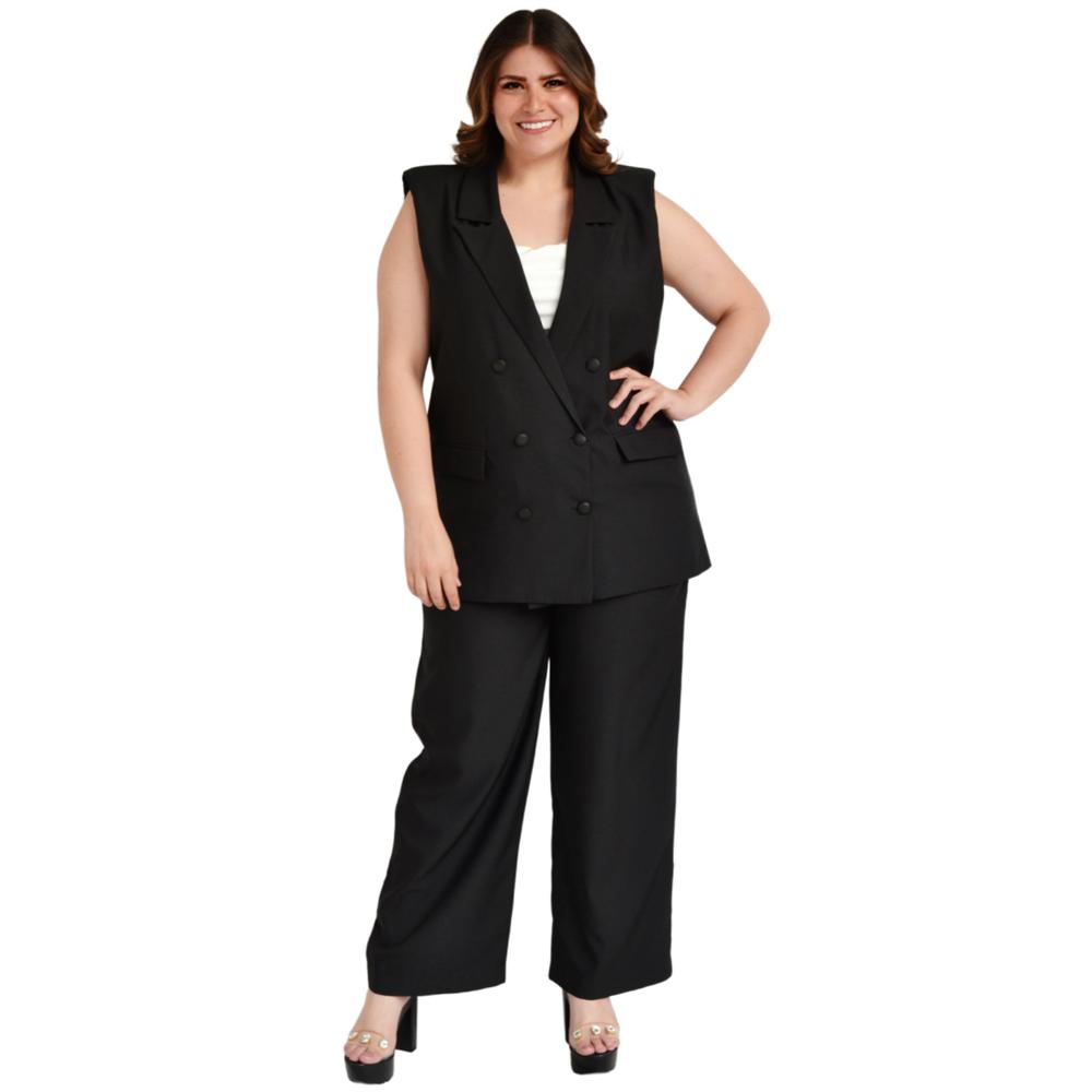 Foto 6 pulgar | Conjunto de Vestir Roman Fashion Tallas Extras 1030 color Negro