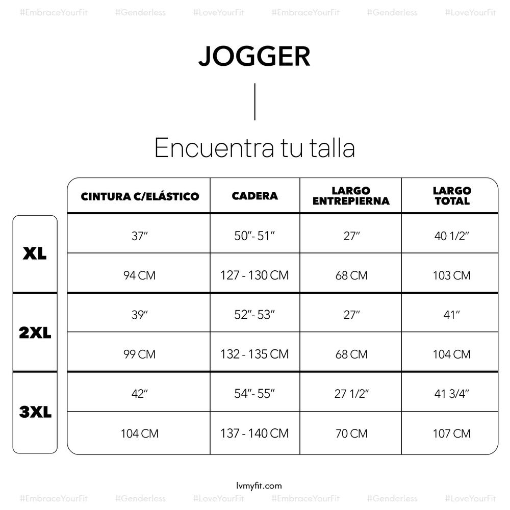 Foto 6 pulgar | Pantalón Jogger Love My Fit Tallas Extras Plus Unisex color Gris