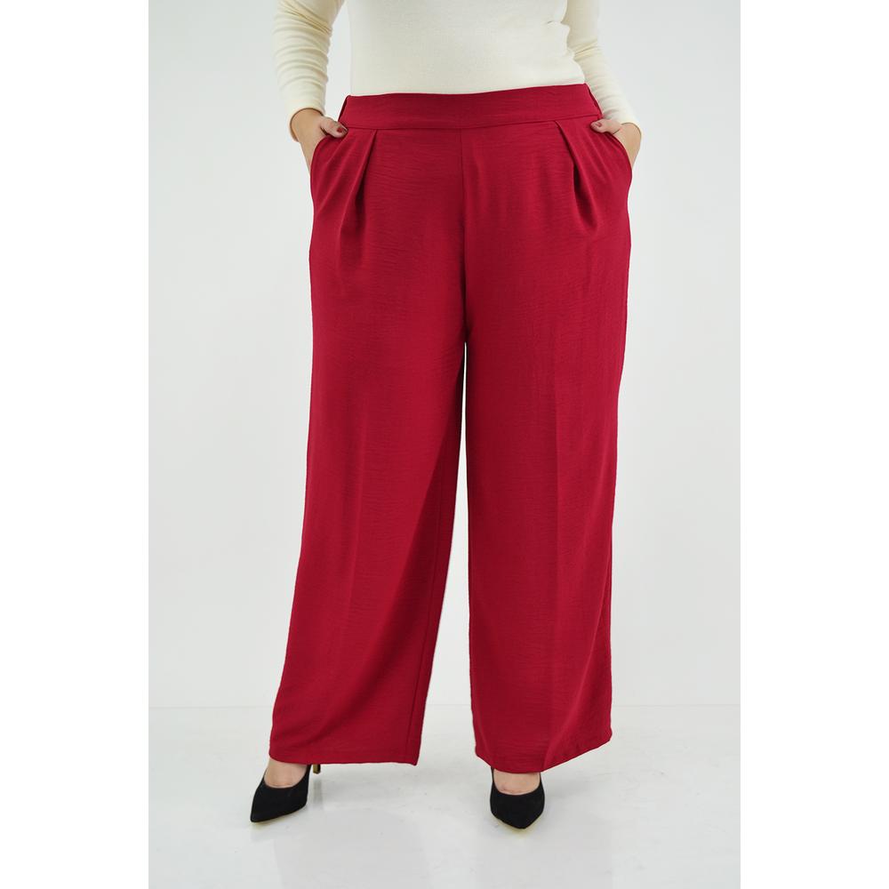 Foto 2 pulgar | Pantalón Roman Fashion color Rojo para Mujer