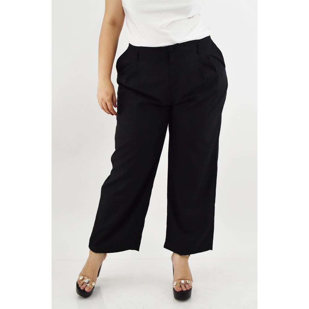 Foto 2 pulgar | Pantalon De Vestir Roman Fashion /tallas Extras, 1380 (negro) Negro