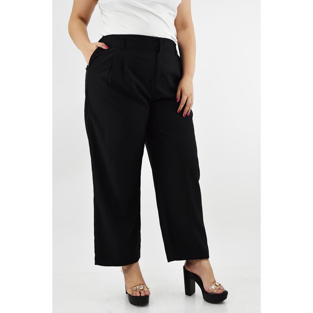 Foto 3 pulgar | Pantalon De Vestir Roman Fashion /tallas Extras, 1380 (negro) Negro