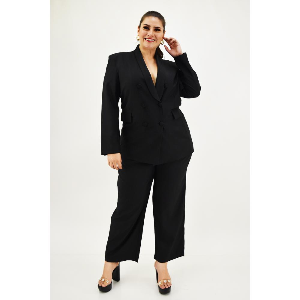Foto 7 pulgar | Pantalon De Vestir Roman Fashion /tallas Extras, 1380 (negro) Negro