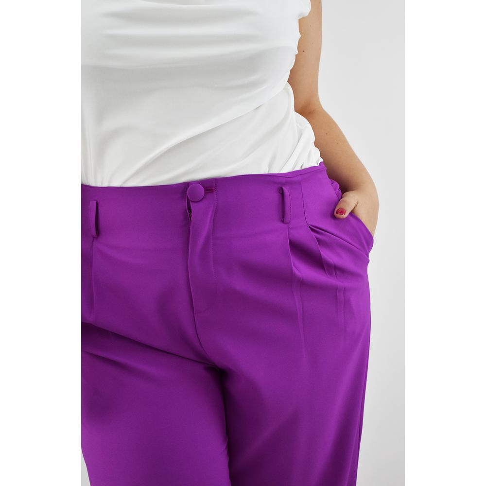 Foto 5 pulgar | Pantalón de Vestir Roman Fashion Violeta para Mujer