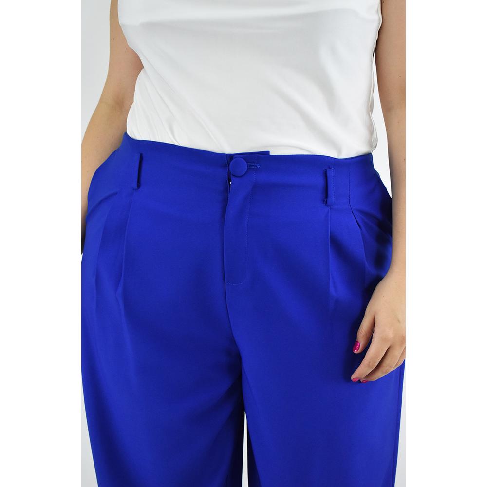Foto 5 pulgar | Pantalon para Mujer Roman Fashion de Vestir Tallas Extras Azul Rey