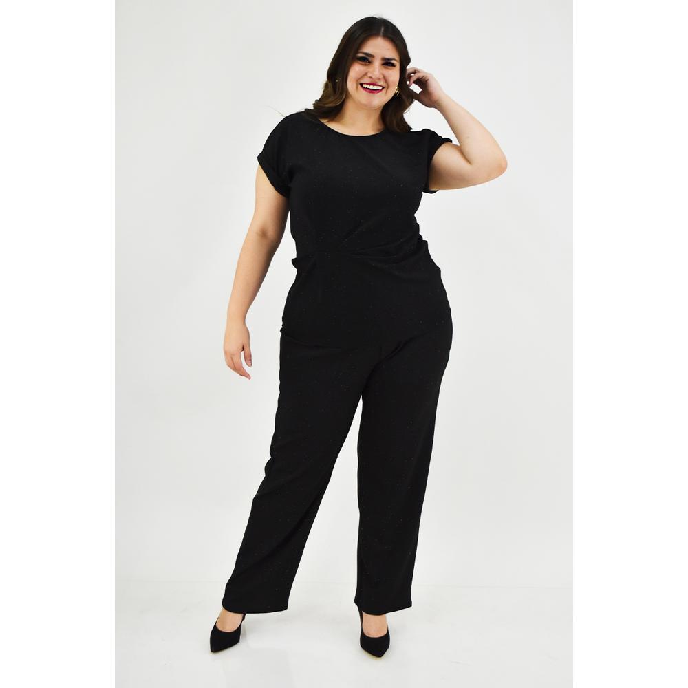 Foto 2 pulgar | Conjunto con Pantalón Roman Fashion Negro para Mujer