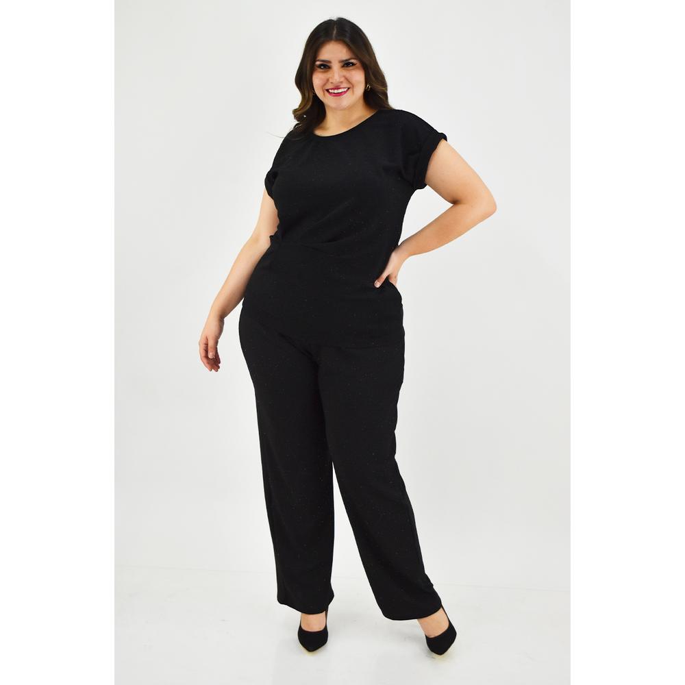Foto 7 pulgar | Conjunto con Pantalón Roman Fashion Negro para Mujer