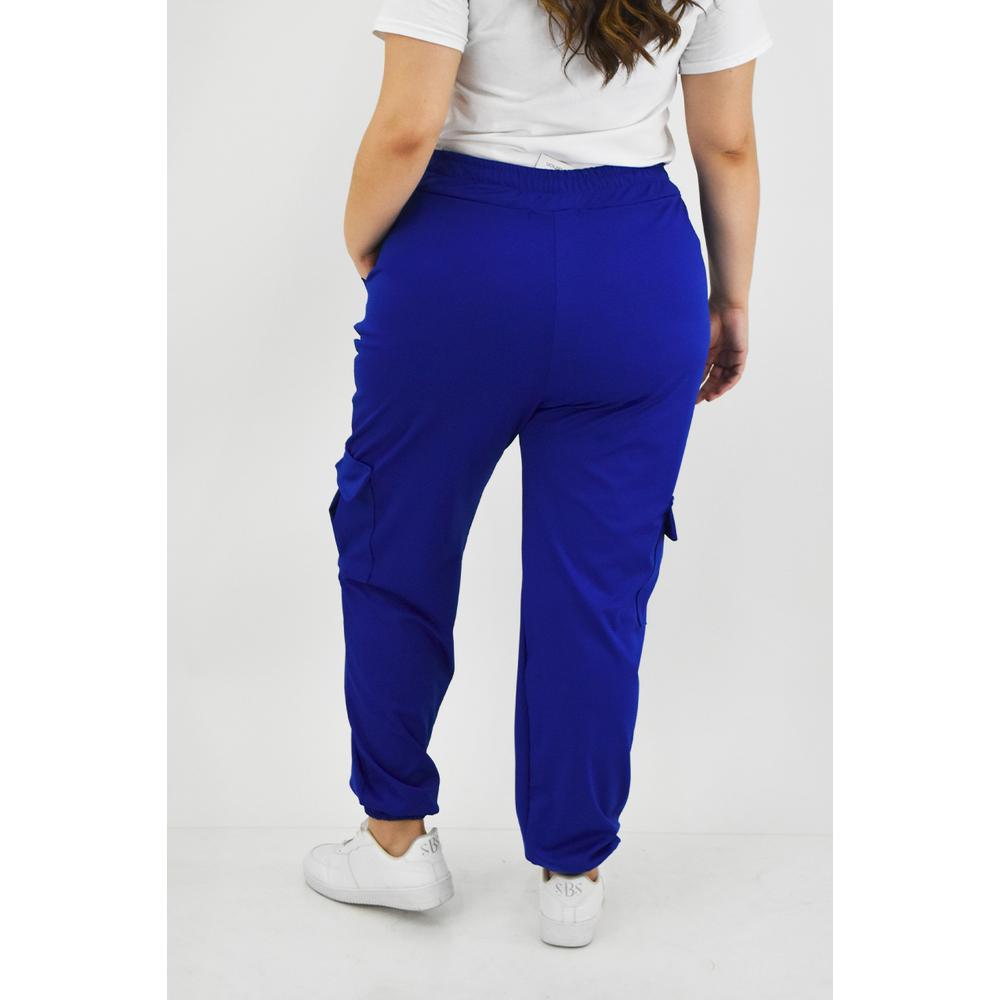 Foto 4 pulgar | Pantalón Tipo Jogger Roman Fashion Tallas Extras color Azul