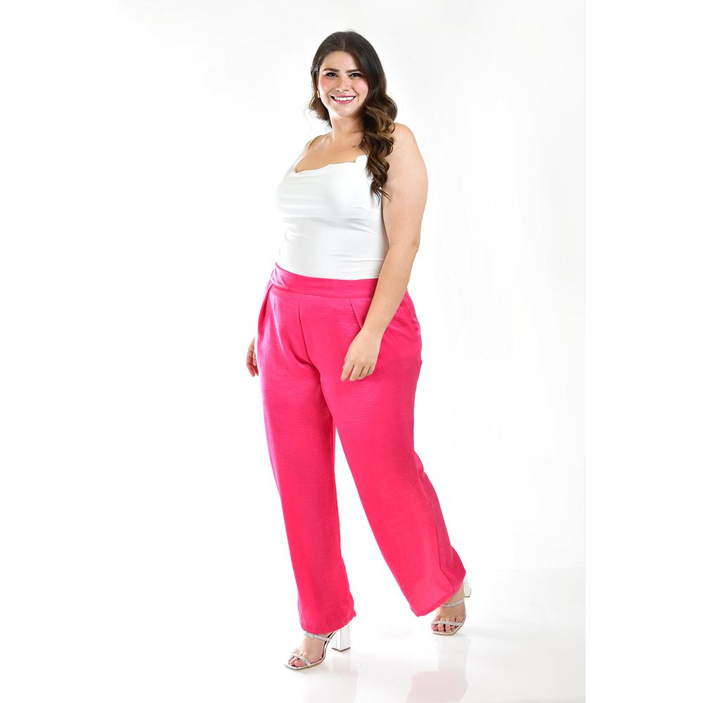 Foto 2 pulgar | Pantalón Roman Fashion Rosa para Mujer