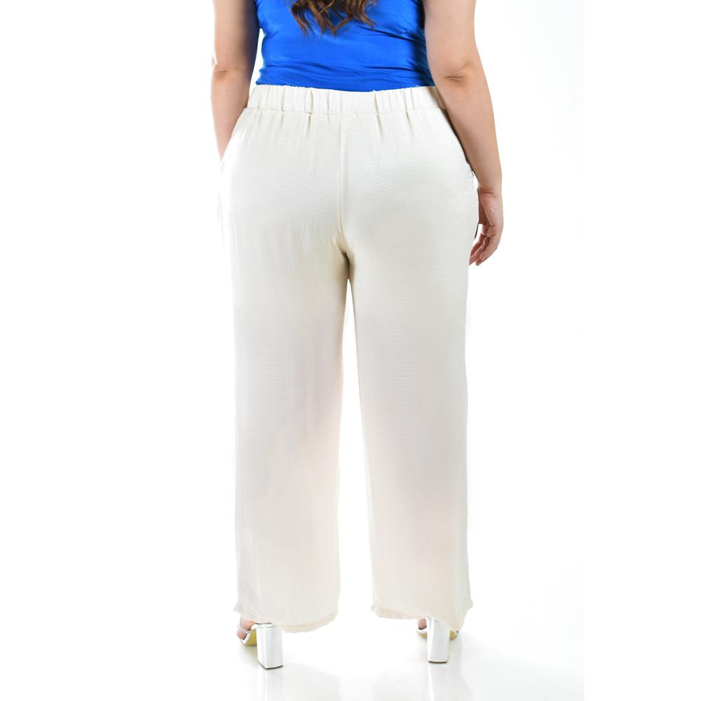 Foto 4 pulgar | Pantalón Pierna Ancha Roman Fashion 2334 color Blanco