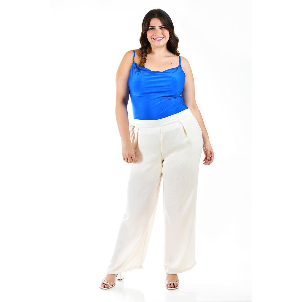 Foto 6 pulgar | Pantalón Pierna Ancha Roman Fashion 2334 color Blanco